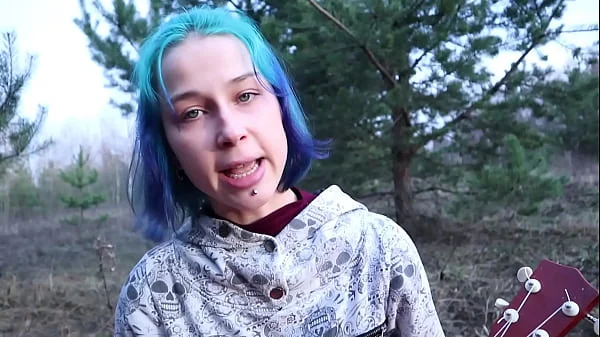 Fucked a singing girl in the woods by the road | Laruna Mave