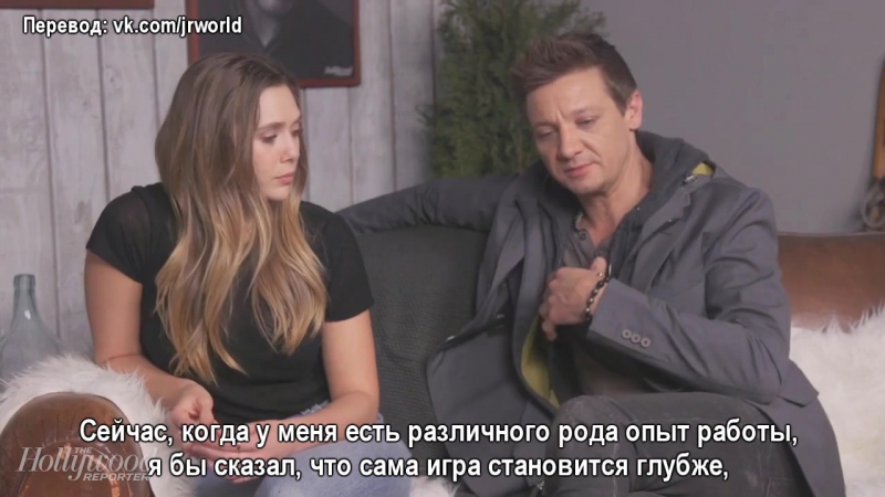 Elizabeth olsen, jeremy renner and tpornr sheridan on their film wind river sundance 2017 hollywood reporter (рус суб )