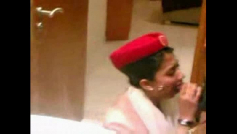 Emirates stewardess blowjob