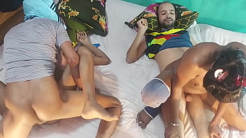 Tight pussy sex with his big cocks foursome girlfriend'_s and boyfriend'_s Desi Sex  , Hanif and Popy khatun and Mst sumona and Manik Mia -